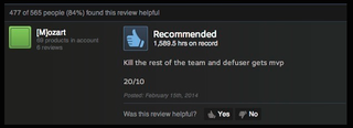 Illustration for article titled Counter-Strike: GO, As Told By Steam Reviews